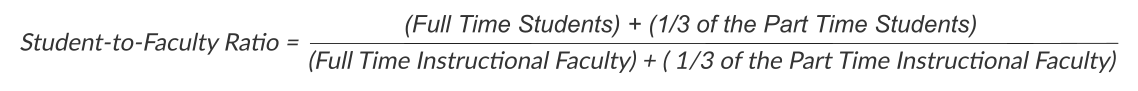 Student Faculty Ratio Formula